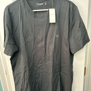 Two Abercrombie & Fitch Men's black Tees T Shirts both size XL NWT New